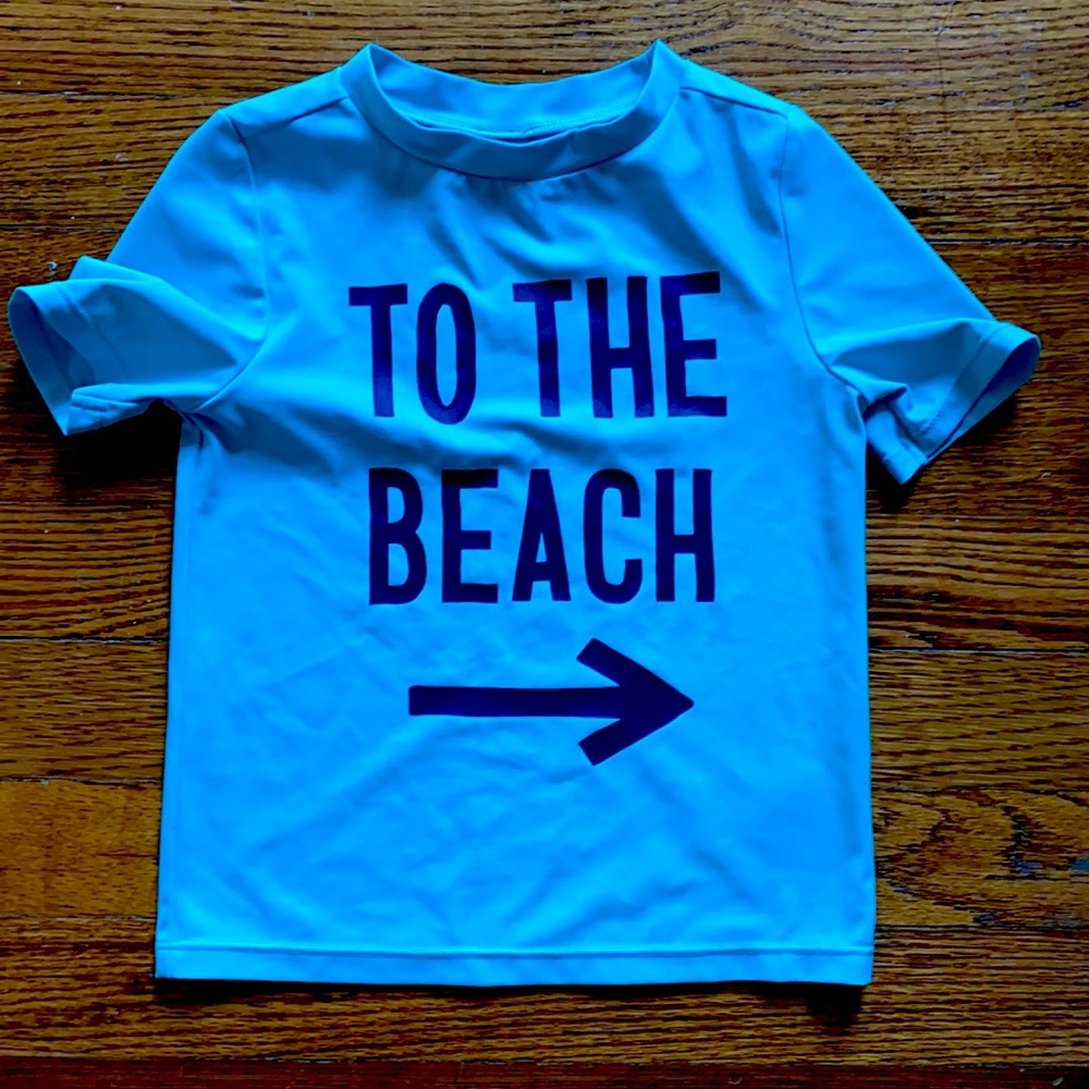 Old navy aqua swim shirt/rash guard 3t